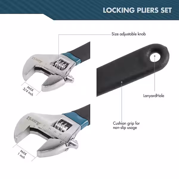 anvil 2 piece adjustable wrench set photo 2 anvil 2 piece adjustable wrench set photo 2